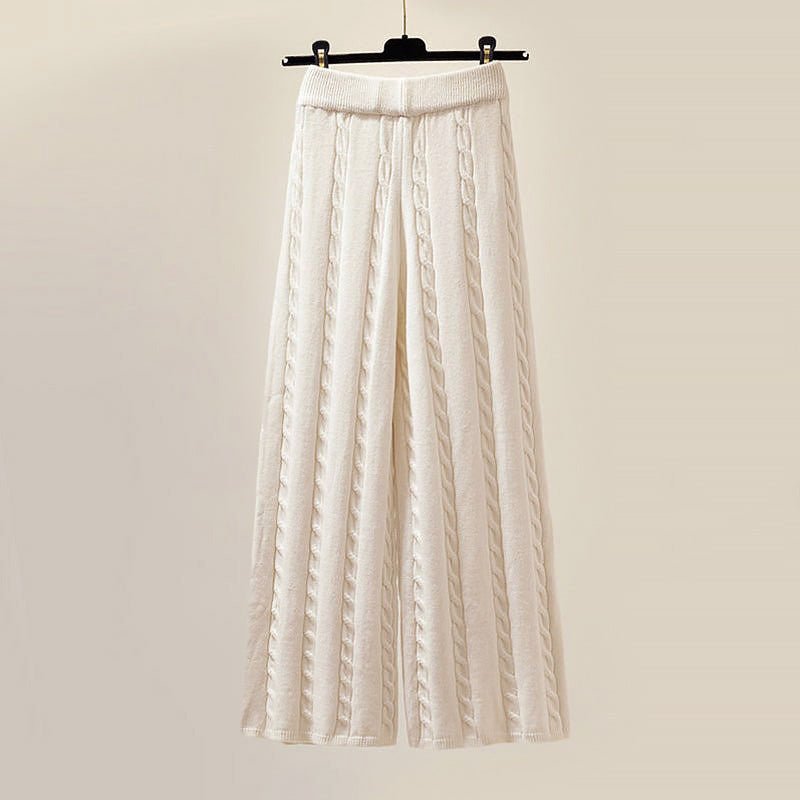 3 - Piece Set with Sweater, Pants and Puffer Vest for Women - Clarkandmorris