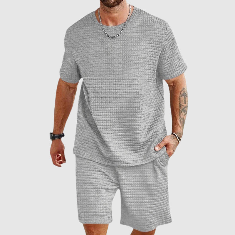 Ben Carter Grid Knit Lounge Set - Clarkandmorris