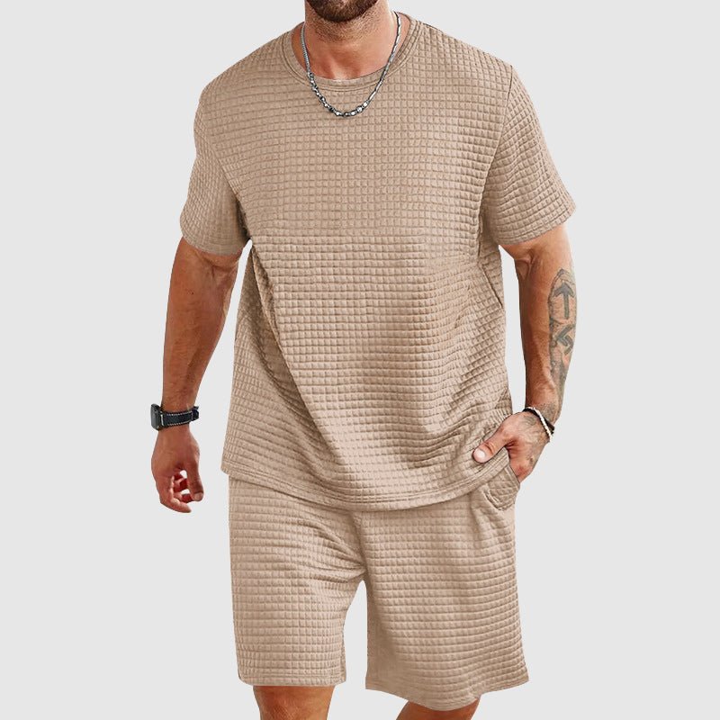Ben Carter Grid Knit Lounge Set - Clarkandmorris