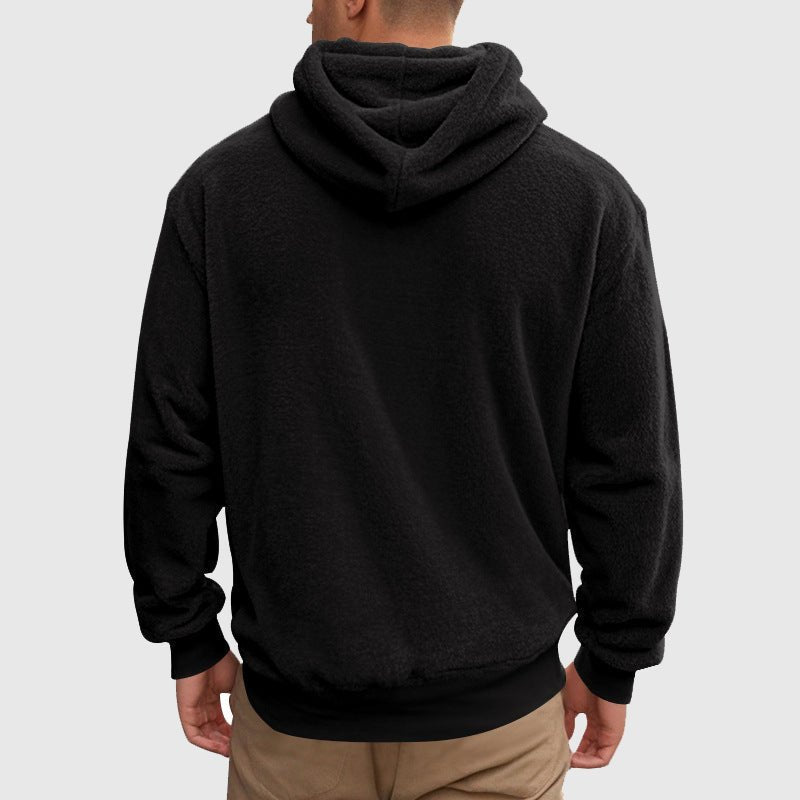 Fleece Hoodie for Men with Kangaroo Pocket - Clarkandmorris