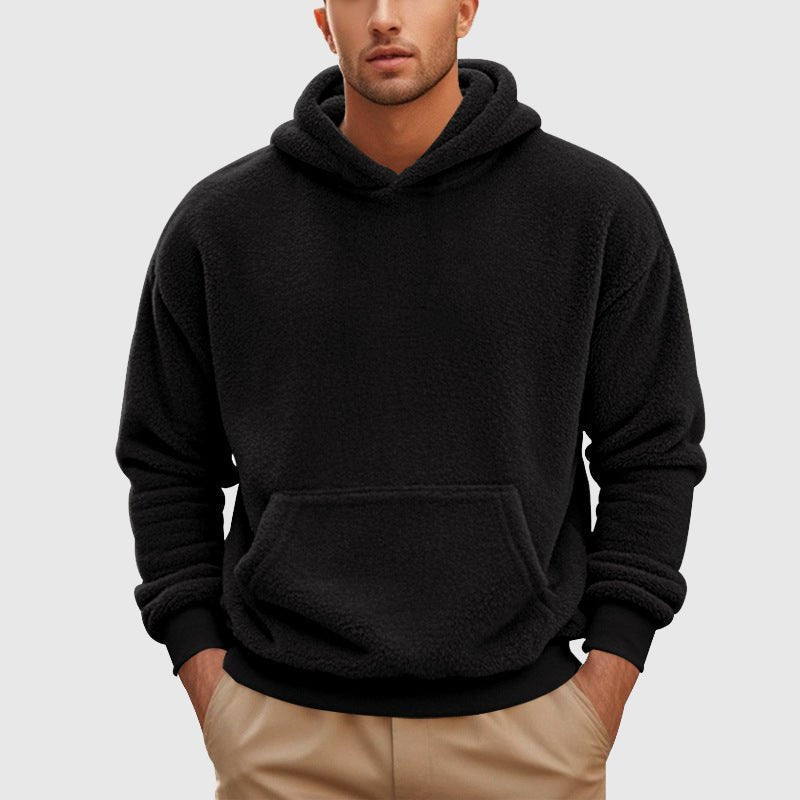 Fleece Hoodie for Men with Kangaroo Pocket - Clarkandmorris