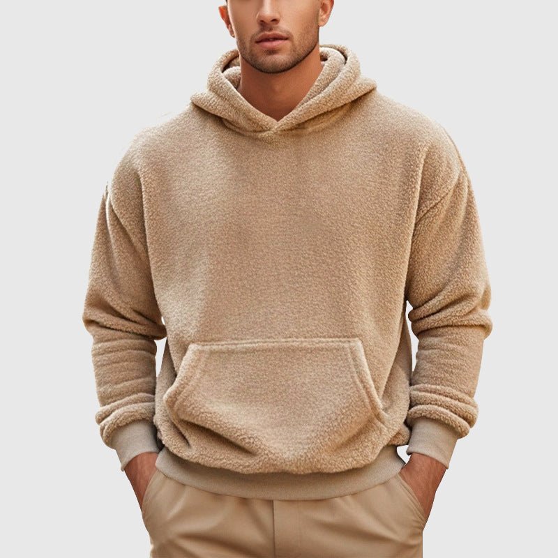 Fleece Hoodie for Men with Kangaroo Pocket - Clarkandmorris