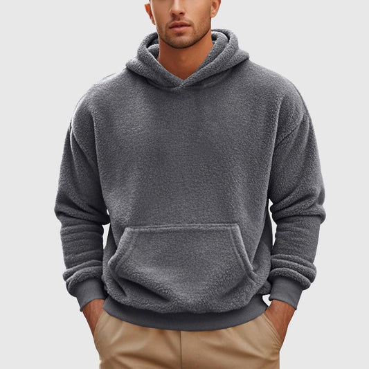 Fleece Hoodie for Men with Kangaroo Pocket - Clarkandmorris