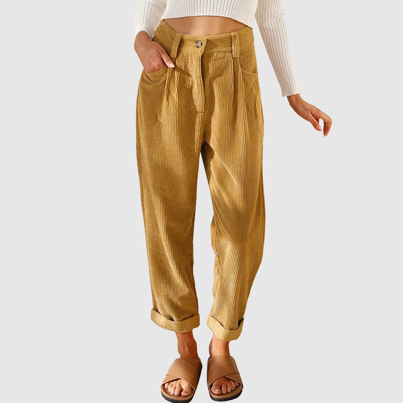 Juliet Bellamy Corduroy Crop Pants - Clarkandmorris