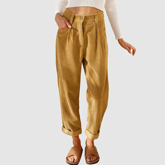 Juliet Bellamy Corduroy Crop Pants - Clarkandmorris