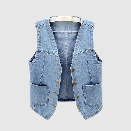 Juliet Bellamy Monett Denim Vest - Clarkandmorris