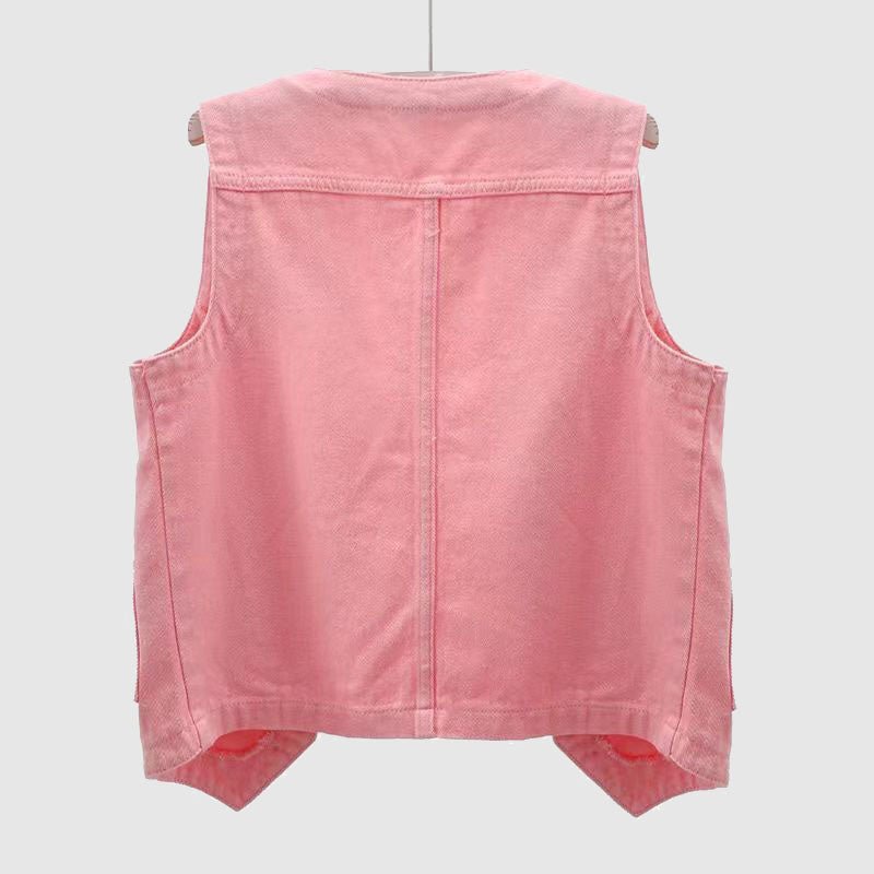 Juliet Bellamy Monett Denim Vest - Clarkandmorris