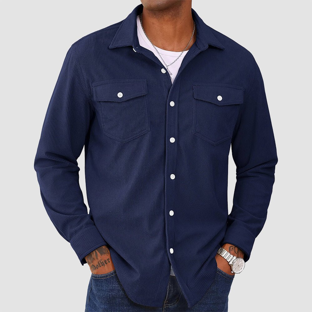 Liam Ford Corduroy Long Sleeve Shirt - Clarkandmorris