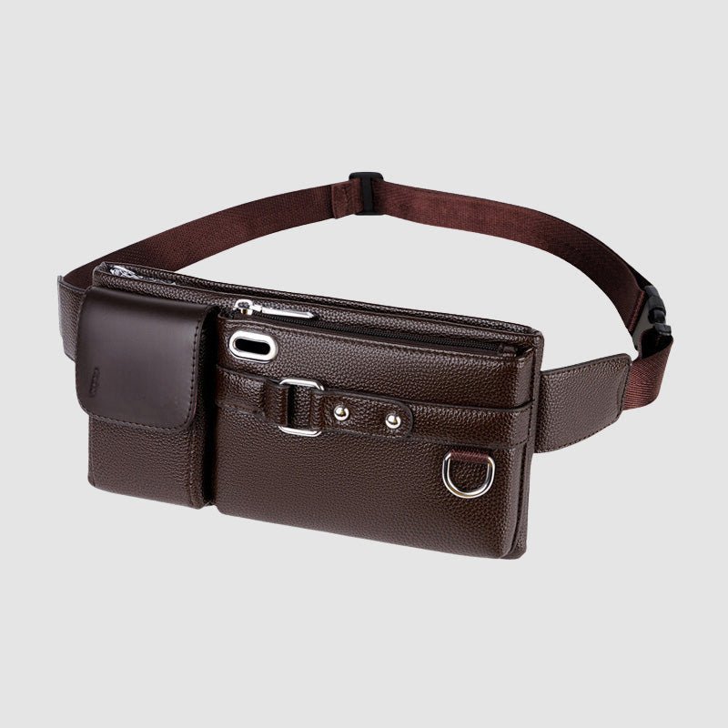 Liam Ford Leather Waist Bag - Clarkandmorris