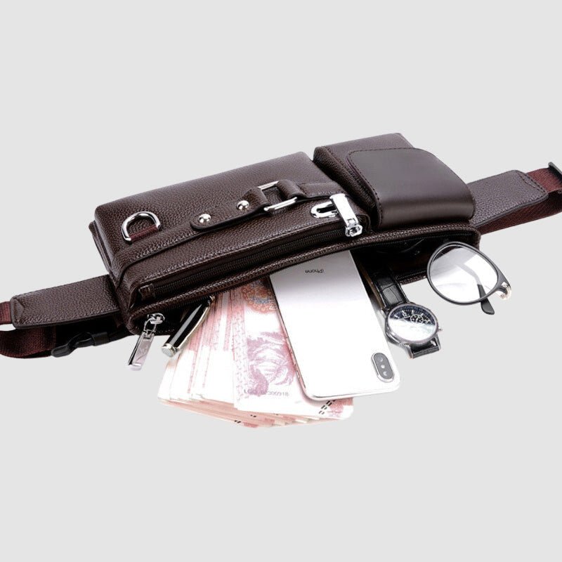 Liam Ford Leather Waist Bag - Clarkandmorris