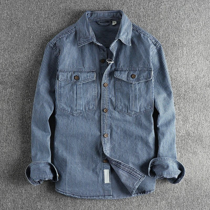 Luke Gray Vintage Denim Shirt - Clarkandmorris