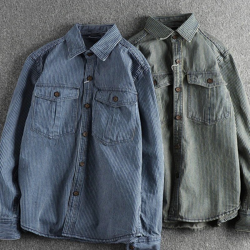 Luke Gray Vintage Denim Shirt - Clarkandmorris