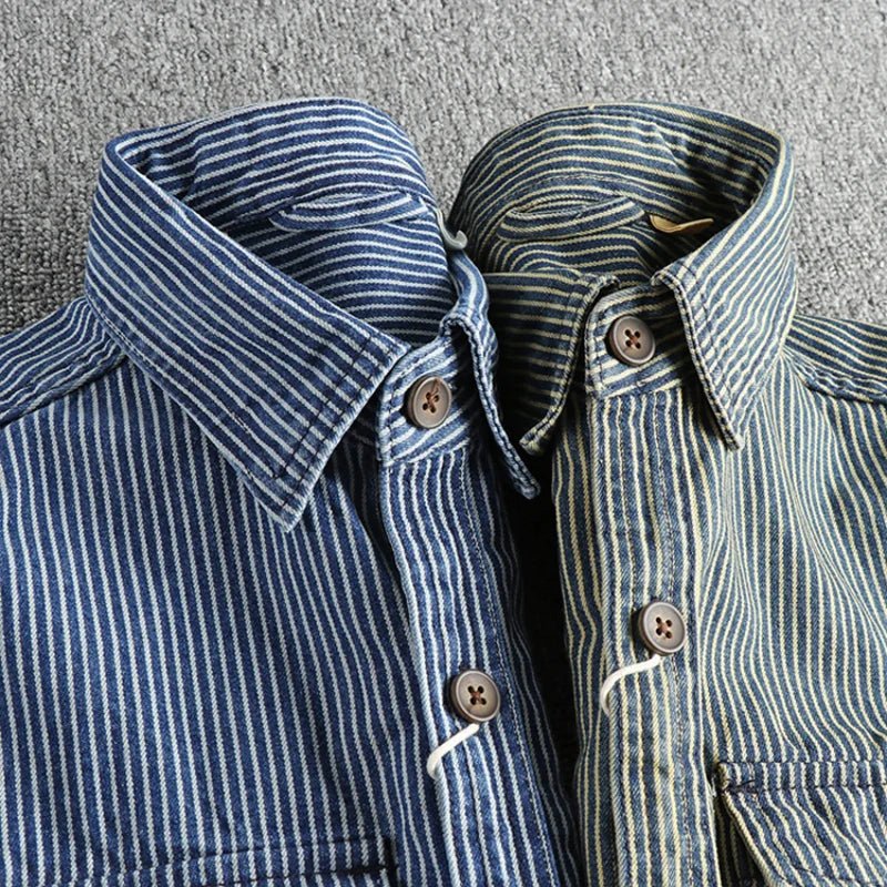Luke Gray Vintage Denim Shirt - Clarkandmorris