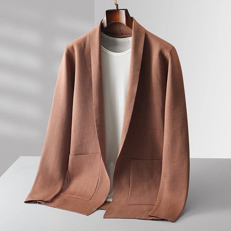 Open - Front Loose Fit Cardigan for Men - Clarkandmorris