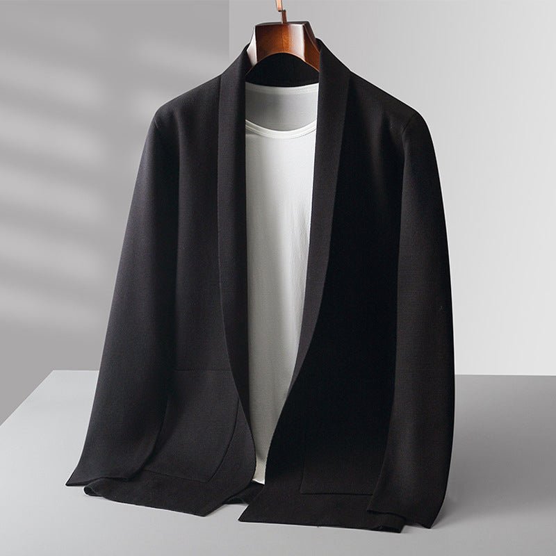 Open - Front Loose Fit Cardigan for Men - Clarkandmorris