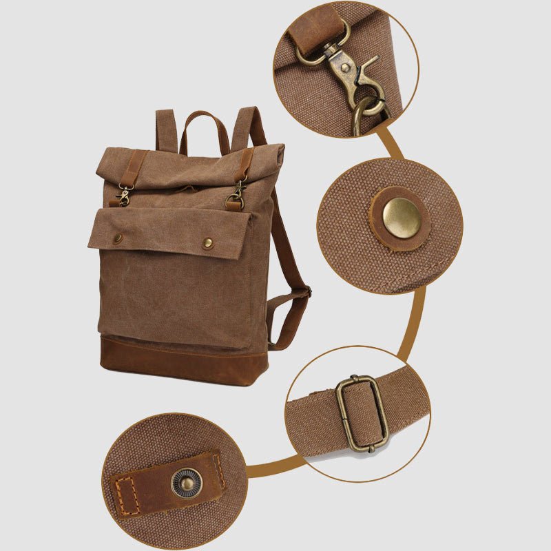 Owen Blair Canvas Travel Backpack - Clarkandmorris