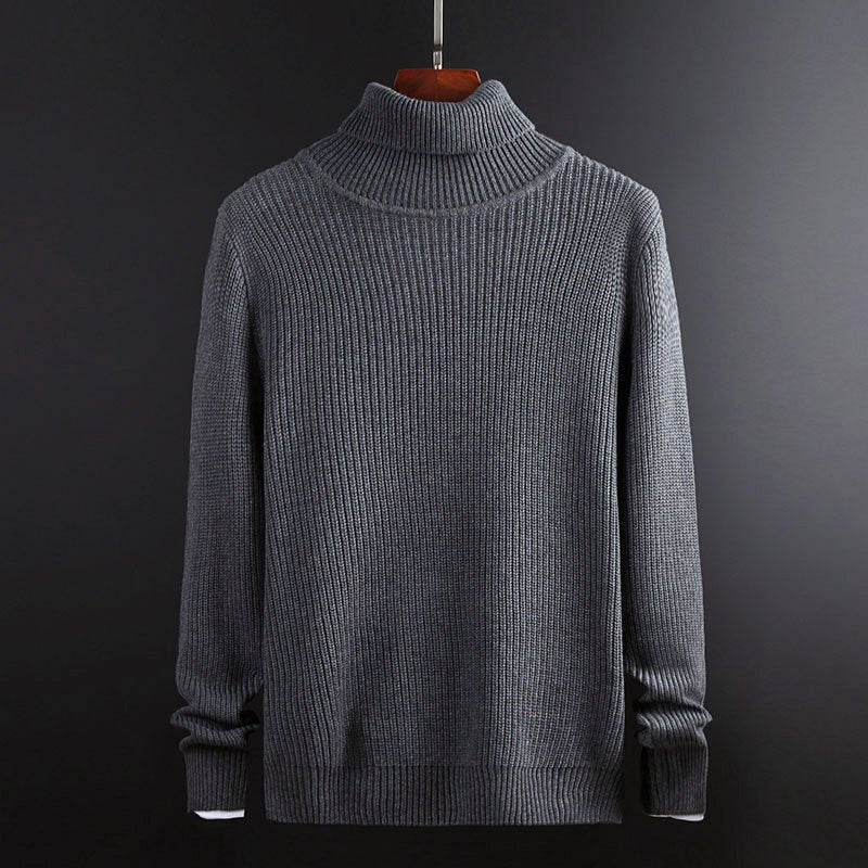 Ribbed Loose - Fit Turtleneck Sweater for Men - Clarkandmorris
