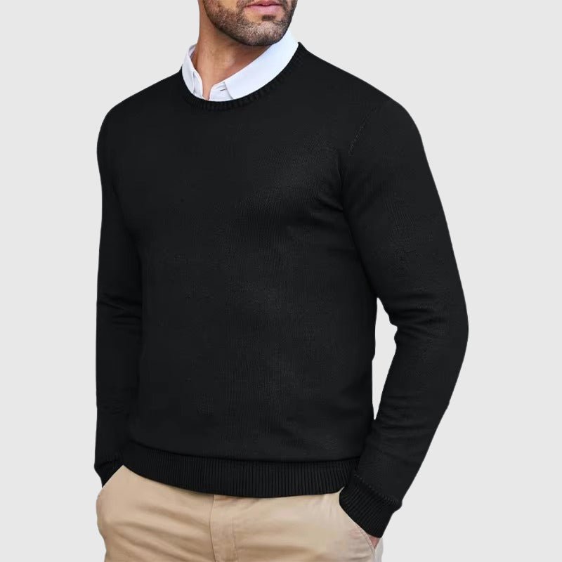 Slim - Fit Crew Neck Sweater for Men - Clarkandmorris