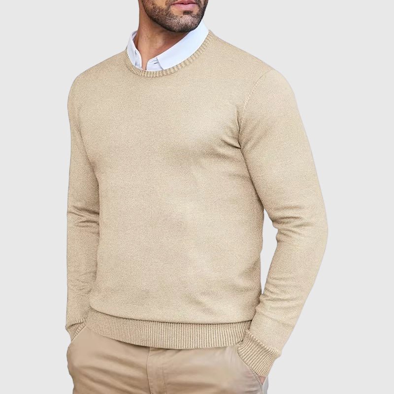 Slim - Fit Crew Neck Sweater for Men - Clarkandmorris