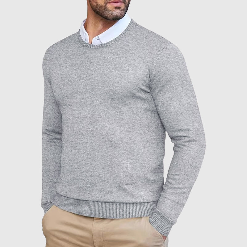 Slim - Fit Crew Neck Sweater for Men - Clarkandmorris