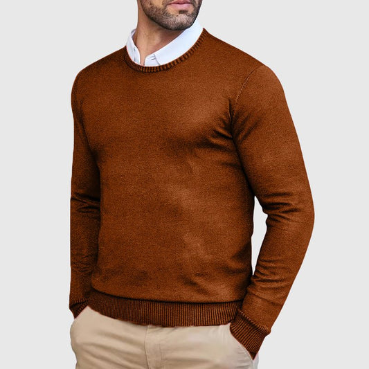 Slim - Fit Crew Neck Sweater for Men - Clarkandmorris