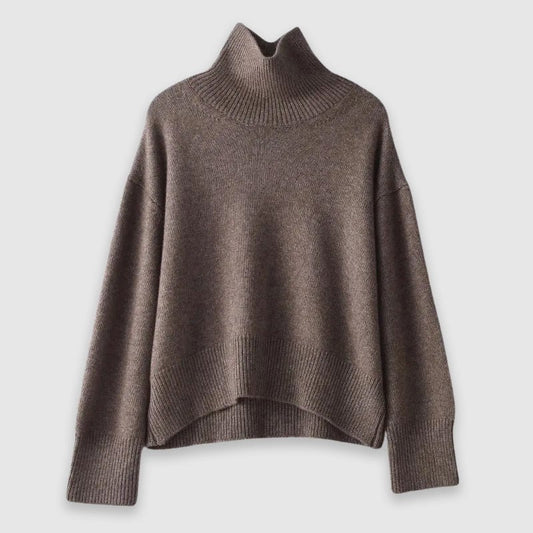 Soft Cashmere Blend Turtleneck Sweater for Women - Clarkandmorris