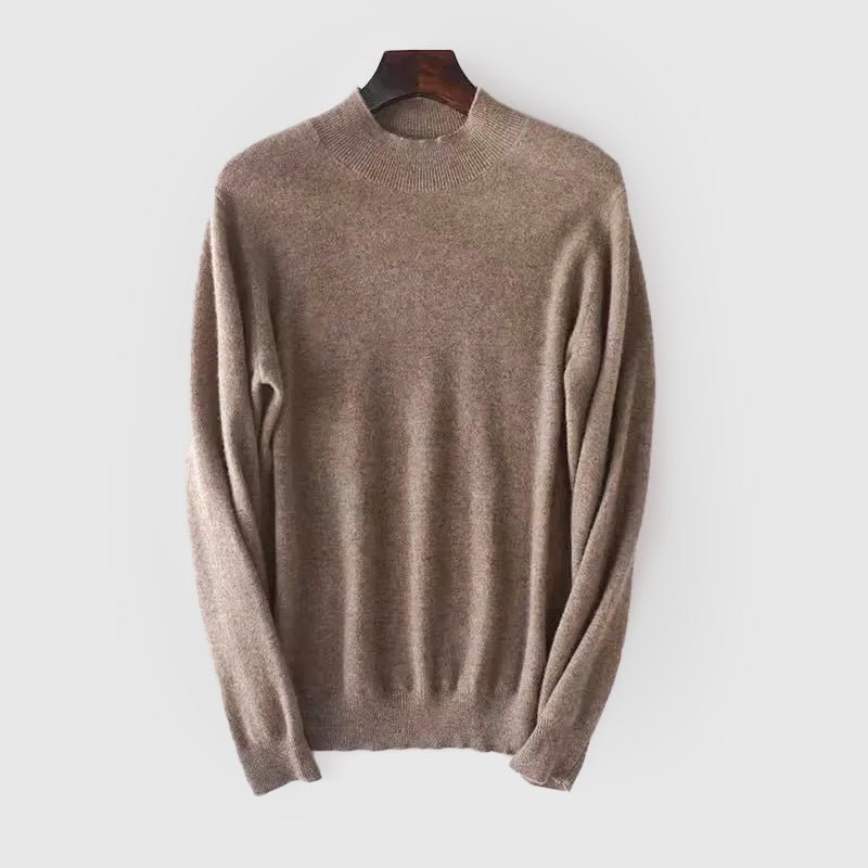 Wool - Blend Mockneck Sweater for Men - Clarkandmorris