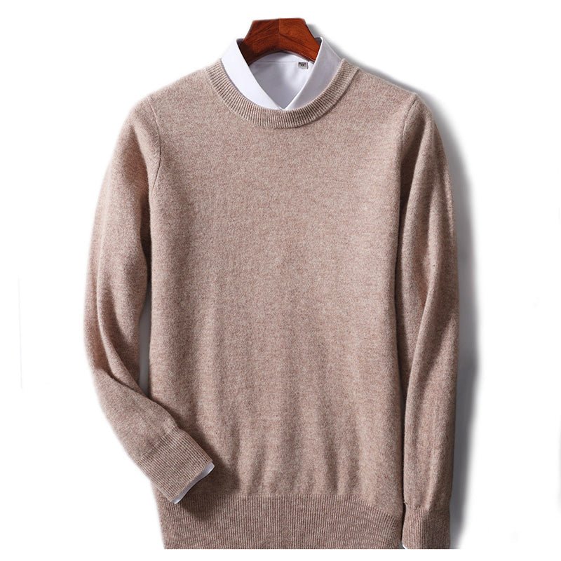Fine - Knit Autumn Wool Sweater for Men - Clarkandmorris