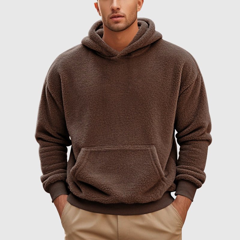 Fleece Hoodie for Men with Kangaroo Pocket - Clarkandmorris