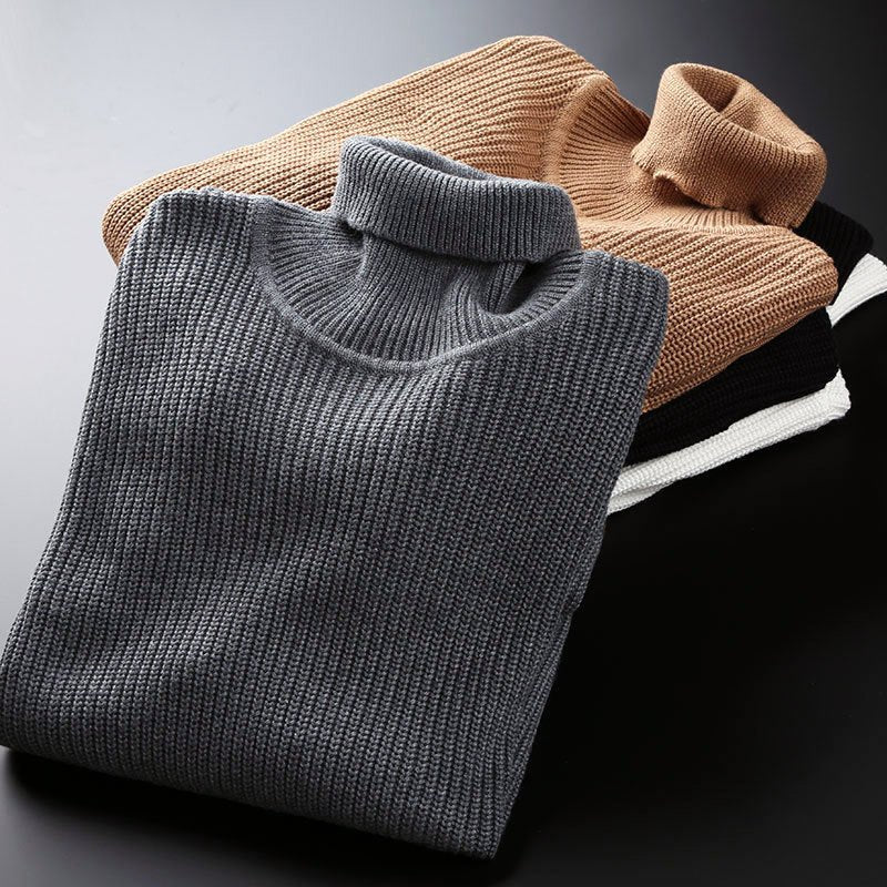 Ribbed Loose - Fit Turtleneck Sweater for Men - Clarkandmorris