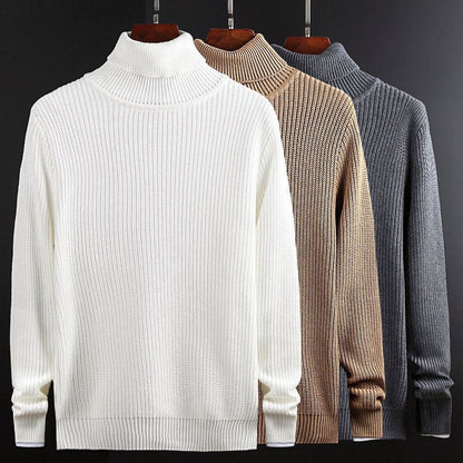 Ribbed Loose - Fit Turtleneck Sweater for Men - Clarkandmorris