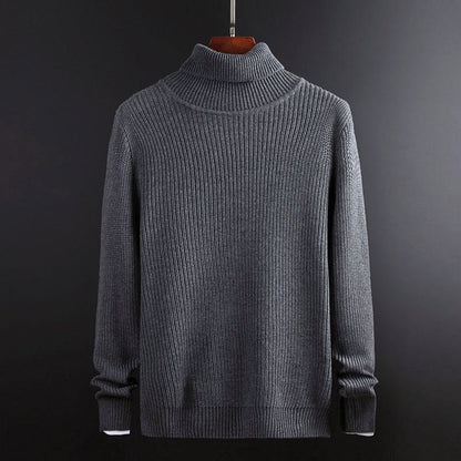 Ribbed Loose - Fit Turtleneck Sweater for Men - Clarkandmorris