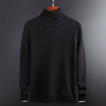 Ribbed Loose - Fit Turtleneck Sweater for Men - Clarkandmorris