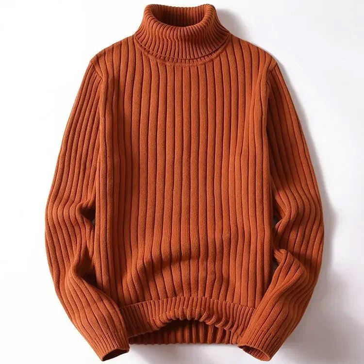 Ribbed Turtleneck Sweater for Men - Clarkandmorris