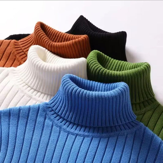 Ribbed Turtleneck Sweater for Men - Clarkandmorris