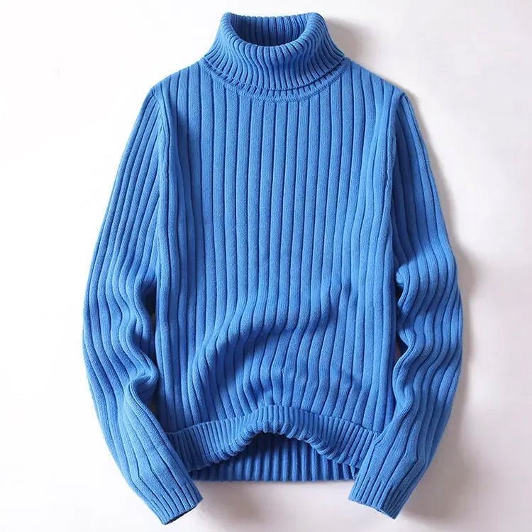 Ribbed Turtleneck Sweater for Men - Clarkandmorris