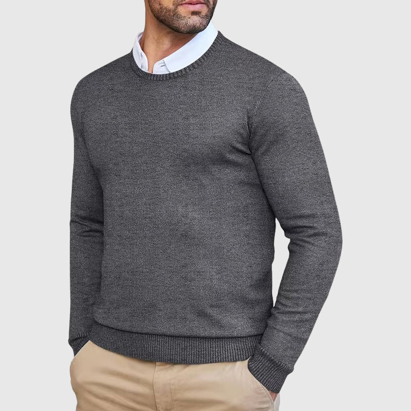 Slim - Fit Crew Neck Sweater for Men - Clarkandmorris