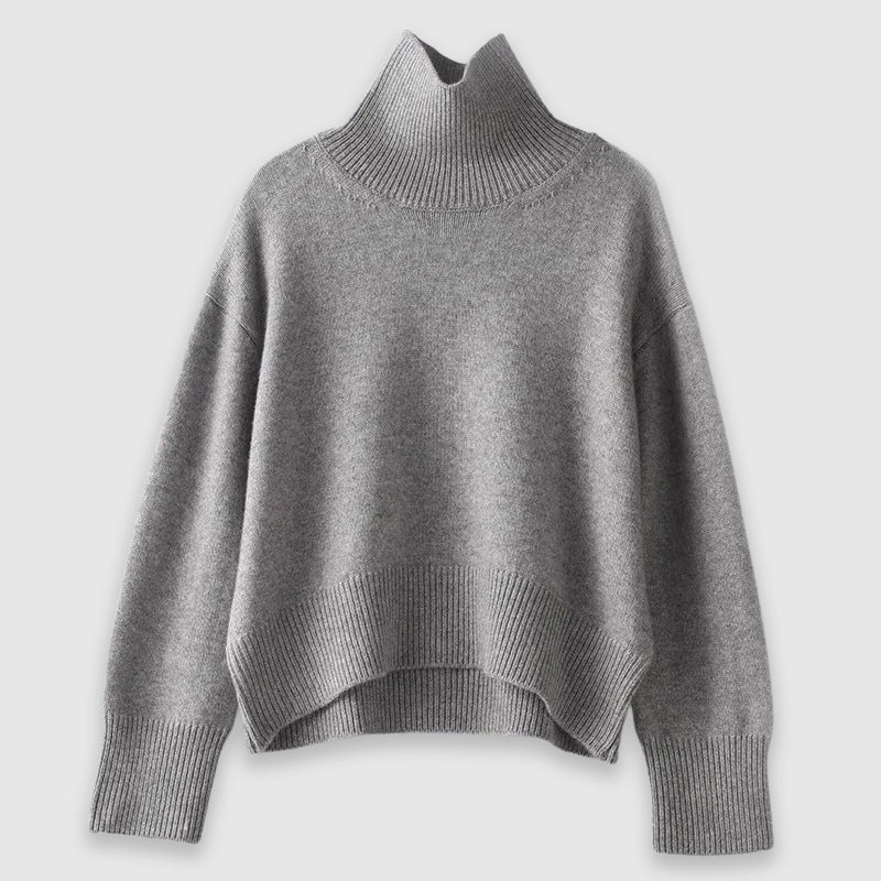 Soft Cashmere Blend Turtleneck Sweater for Women - Clarkandmorris