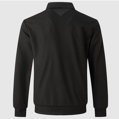 Waffle Tracksuit Jacket for Men with Zipper Closure - Clarkandmorris