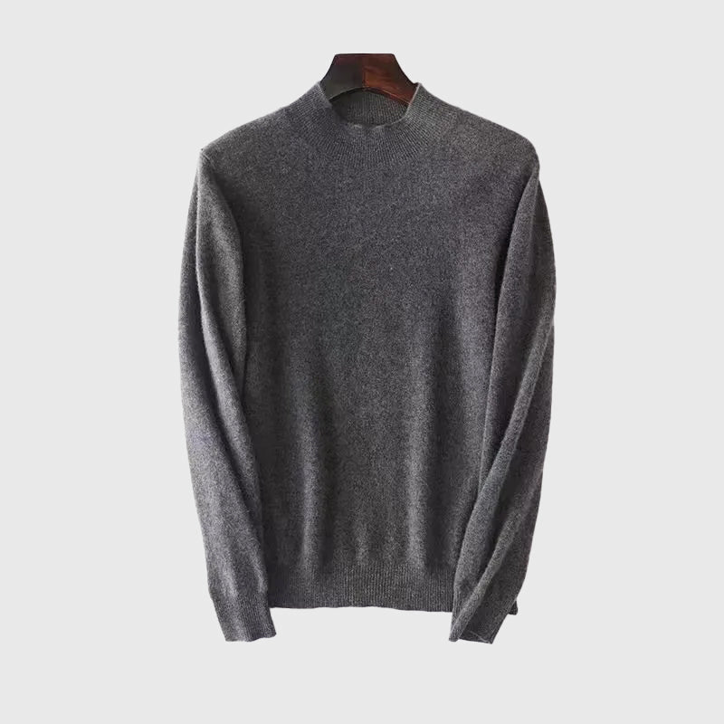 Wool - Blend Mockneck Sweater for Men - Clarkandmorris