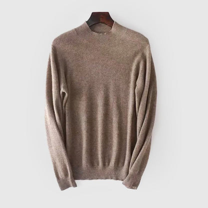 Wool - Blend Mockneck Sweater for Men - Clarkandmorris